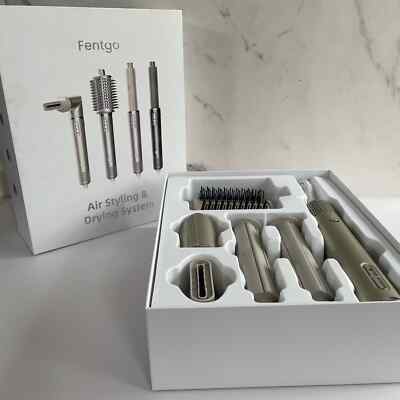 Fentgo 4 in 1 Hair Styler Air Dryer Brush Curling Iron Blowout Tool Set Open Box