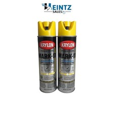 Krylon 731708 - 2 PACK Mark-It WB Inverted Marking Paint - APWA Utility Yellow