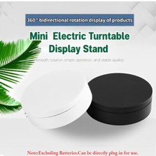Mini Electric Rotating 360  Turntable Display Stand Jewelry Photography Holder