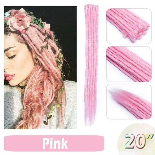 20-24" Dreadlocks Hair Extensions Twist Crochet Braids Hair 5 Strands US Stock - Picture 21 of 31