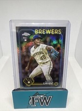 2024 Topps Chrome ABNER URIBE RC Prism Refractor Parallel #276 Brewers