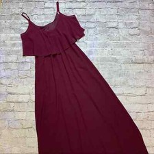NEW Show Me Your Mumu Caitlin Ruffle Maxi Dress in Merlot Chiffon