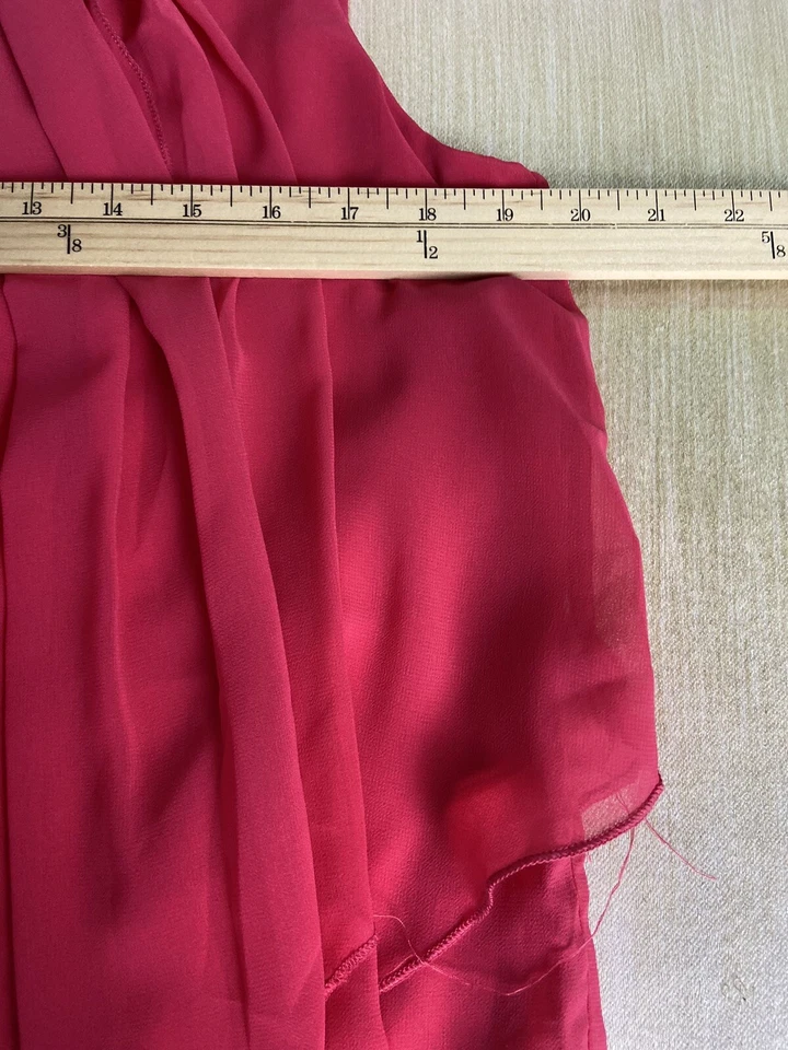 JANINA ЖЕНЩИН БЛУЗКА РАЗМЕР СРЕДНИЙ РОЗОВЫЙ ГАЛСТУК ШЕИ СТРУЯЩИЙСЯ - Изображение 4 из 4