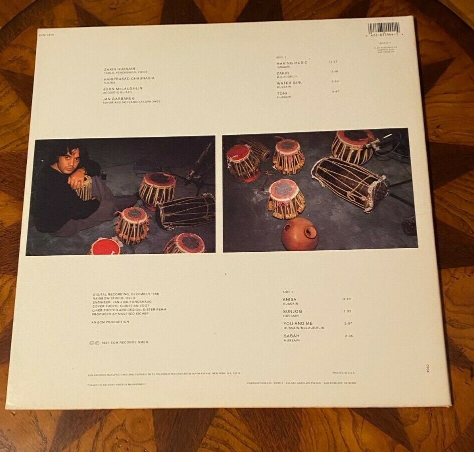 Zakir Hussain / Making Music JAZZレコード Zakir Hussain