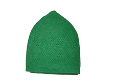 Kufi verde calidad turca/TOPI/Skull Cap/NAMAZ TOPI/Salah/TOPI/Musulmán Cap.