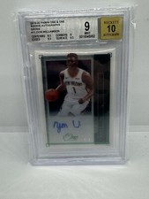 2019-2020 Panini one and one Zion Williamson Green /5 Rookie Auto BGS 9