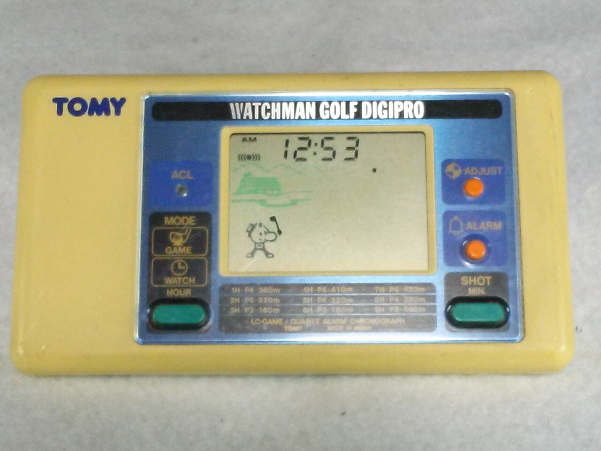 TOMY ウォッチマンゴルフ デジプロ LC-GAME ジャンク ㊶ c Watchman Golf Digipro / Tomy / VINTAGE Game watch /83' game