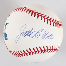 Jake LaMotta Signed Baseball Boxer (The Raging Bull) - COA JSA