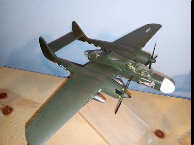 NORTHROP P- 61a Black Widow Radar Interceptor  1944 Plastic Scale Airplane Model
