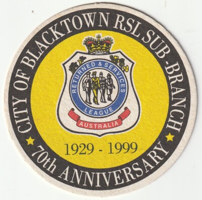 BIERMATTE - CITY OF BLACKTOWN RSL SUB BRANCH (AUSTRALIEN) - 70TH ANNIVERSARY