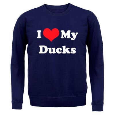 I Love My Ducks - Kinder Hoodie / Pullover - Ente lustig Haustier Stockente Haustiere Futter