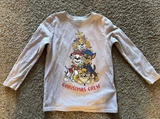Paw patrol long sleeve graphic Christmas t-shirt size 5t