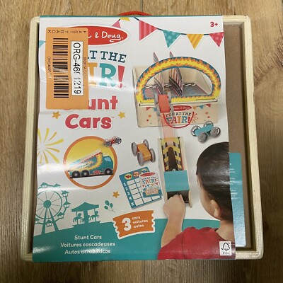 Melissa & Doug Fun at the Fair!  Fire Jumper Stunt Car - Contents New
