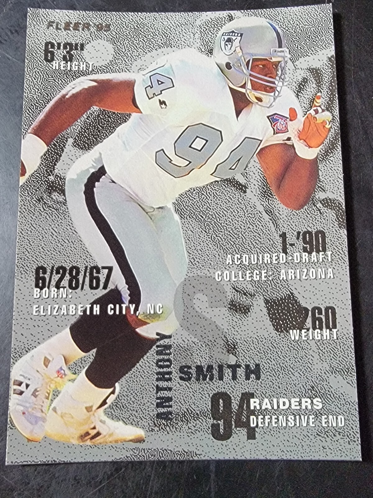 1995 Fleer Football #197 Anthony Smith 