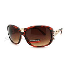 Rhinestones Jewel Sunglasses Womens Oversized Square Shades