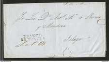 J) 1830 MÉXICO, PRESTAMP, CUBIERTA CIRCULADA, DE FRANCO EN TUXTLA A JALAPA
