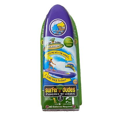 #ad NEW Surfer Dudes Blue Powered By Waves Toy Costa Aussie Alice Surf Boomerang $21.97