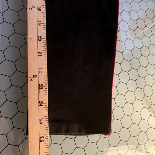 Tommy Jeans Leggings Mujer Cintura 34" Negro Rayas Laterales Recortados Retro Pantalones RARO - Imagen 6 de 12