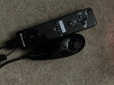 2 in 1 Wiimote Motion Plus Controller, Nunchuk for Nintendo Wii & Wii U Console