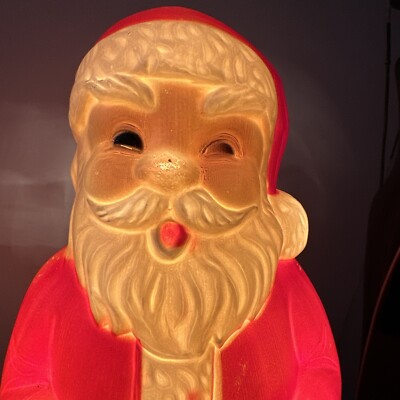 Vintage 12” Santa blow mold 924, General Foam Plastics | eBay