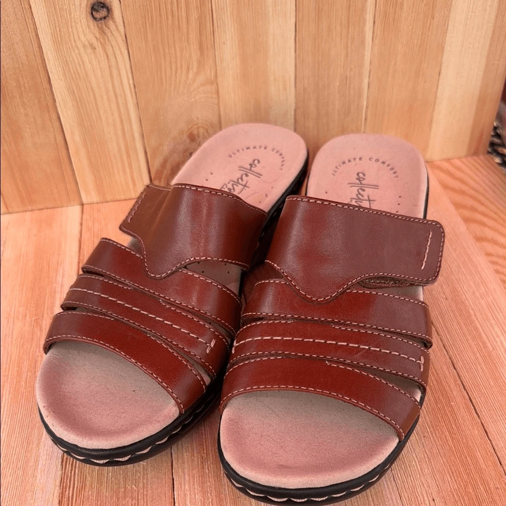 Clark’s Ultimate Comfort brown sandals size 6 womens