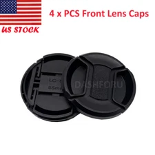 55mm Plastic Snap-On Front Lens Cap Cover for Canon Nikon SLR DSLR Camera US NEW