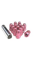 20 12x1.5 Pink Spline Tuner Lug Nuts Wheel Locks Fit Honda Acura Mazda Lexus
