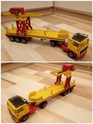 Siku Super Serie 3711 Volvo F10 Turbo 6 Sattelzug mit Kranbrucke 1:55
