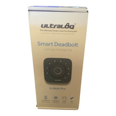 Ultraloq U-BOLT-PRO-UB01 Bluetooth Enabled Fingerprint Keypad Smart Deadbolt NEW