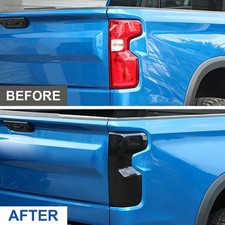 Tail Light Covers Guard Trim For Chevrolet Silverado 1500 2019-2026 Smoked Black Tail Light Covers Guard Trim For Chevrolet Silverado 1500 2019-2026 Smoked Black