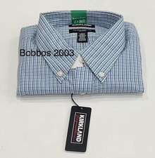 Kirkland Men's Traditional Fit Non-Iron Dress Shirt, Multicolor, 17-36/37