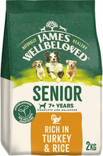 James Wellbeloved Dog Senior Hypoallergenic Dry Food Turkey and Rice 2 Kg 5.93 per kilo