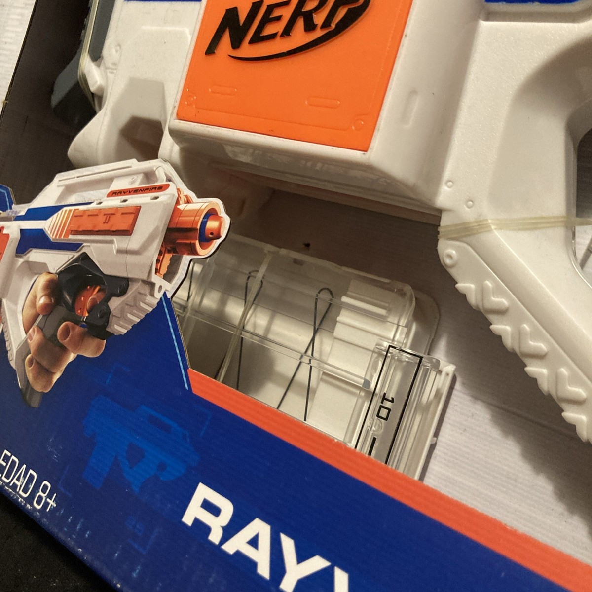 NERF N-strike Elite Rayvenfire Motorized Rapid Blaster Dart Gun