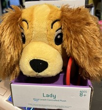 NWT Disney Store Lady the Tramp LADY Dog Wired Leash Controlled Plush