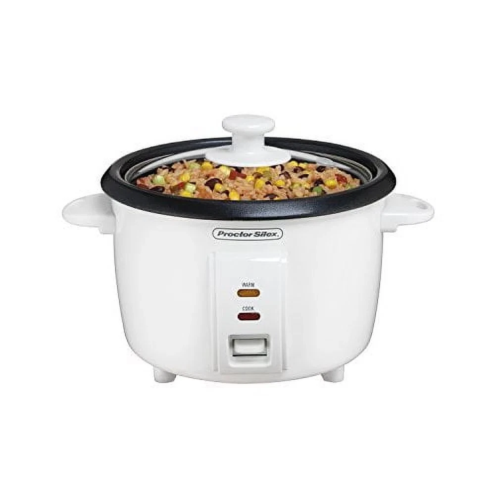 4-Cups Uncooked Resulting in 8-Cups Cooked Rice Cooker, White (37534Y)