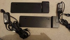 HP 2013 UltraSlim Docking Station with Power Adapter D9Y32AA ABA , QTY 2.