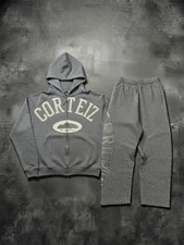 Streetwear Heavyweight Zip-Up Hoodie Jogger Pants Matching Set -Unisex Urban