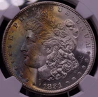 1881-S Morgan Silver Dollar NGC MS 64 • Toner