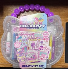 Hello Kitty and Friends Creativity Set 100 Coloring Accessories Crayons Markers