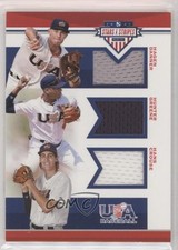 2017 USA Baseball Stars & Stripes Trios Materials Hagen Danner Hans Crouse 0i76