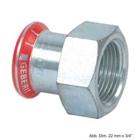 "Geberit Mapress C-Stahl ÜBergangsstüCk Ig, 35Mm X 1 1/4\""