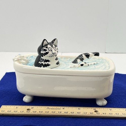 B. Kliban Sigma Cat/Mouse Tastesetter Trinket Box Vintage READ DETAILS