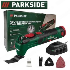 Parkside 12V Cordless Multi Purpose Tool Starter Set With 2Ah Battery & Charger