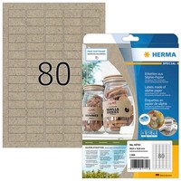 Herma Etiketten Braun 35,6 X 16,9 Mm, 20 Blatt