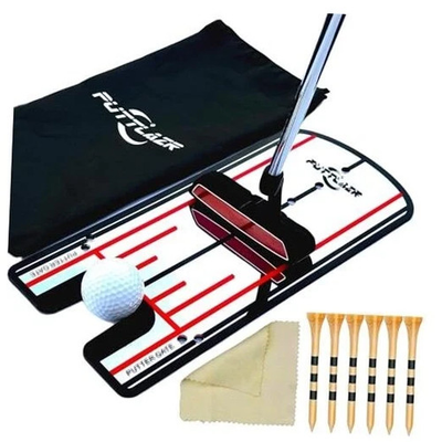 #ad Golf Putting Mirror with 6 Tees Putting Mirror Training Aid for Golf Practice $14.29