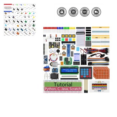 Ultimate Raspberry Pi Starter Kit: 962-Page Tutorial & 223 Components Included