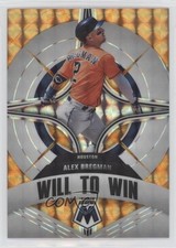 2022 Panini Mosaic Will to Win Reactive Yellow Prizm 41/99 Alex Bregman o7m