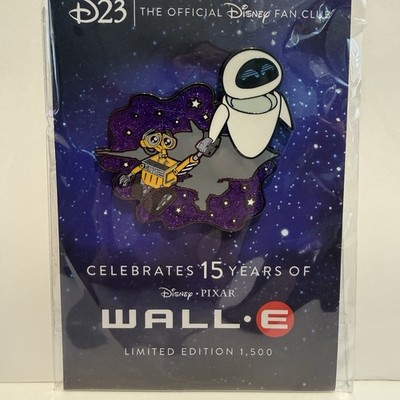 Disney Pixar D23 2023 Wall-E & Eve 15th Anniversary LE 1500 pin