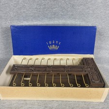 Vintage Swank Wall Mount Tie Rack in Original Box MCM Men  s Closet Organizer