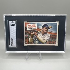 1954 TOPPS SCOOP BABE RUTH SGC 5 NEW YORK YANKEES #41